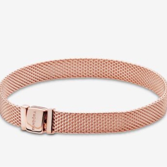 Pandora Rose-Toned Mesh Bracelet Reflections - Picture 1 of 4